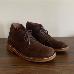 Clarks leather boots size 8